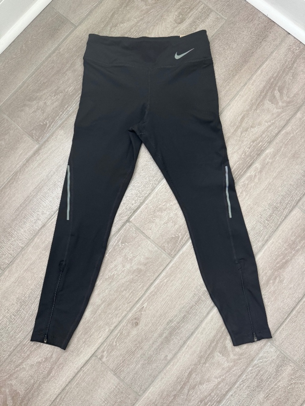 Nike Women's Dri-Fit Mid-Rise Running Leggings Size M Black